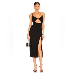 Bec & Bridge Josette Midi Dress in Black - Size Small